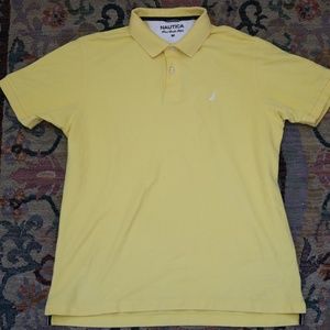 Yellow Nautica Short Sleeve Polo Shirt